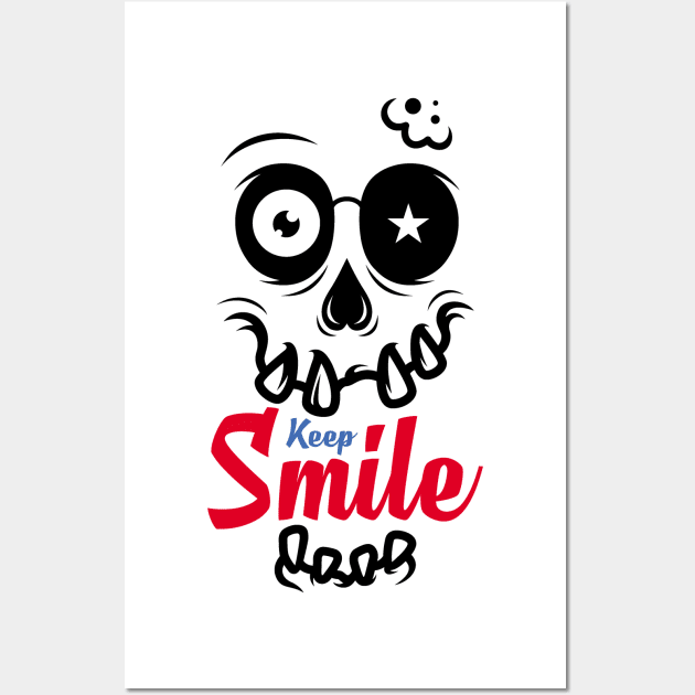 Keep Smile Wall Art by quilimo